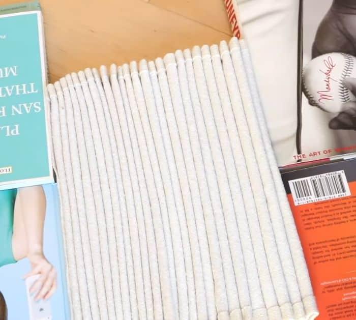 Easy No Sew DIY Pleated Lamp Shade Materials