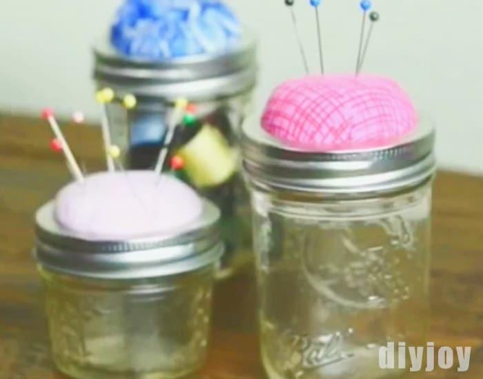 Hands Down, The Best Mason Jar Craft For Everyone Who Loves To Sew