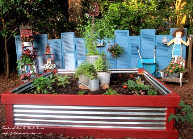 Corrugated Metal Garden Bed, a project worth trying this weekend and a popular pick from this roundup