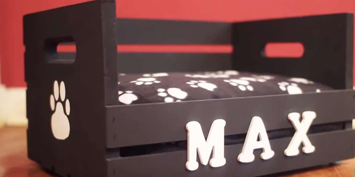 She Makes A Cheap And Easy Pallet Wood Bed For Her Furry Friend (Watch!)