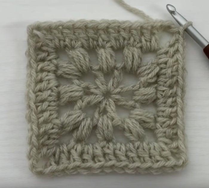 Make crocheted afghan squares