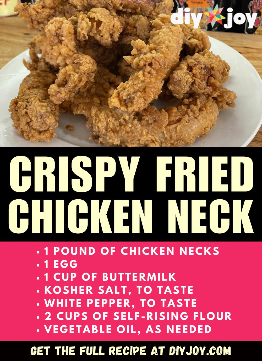 Crispy Fried Chicken Neck