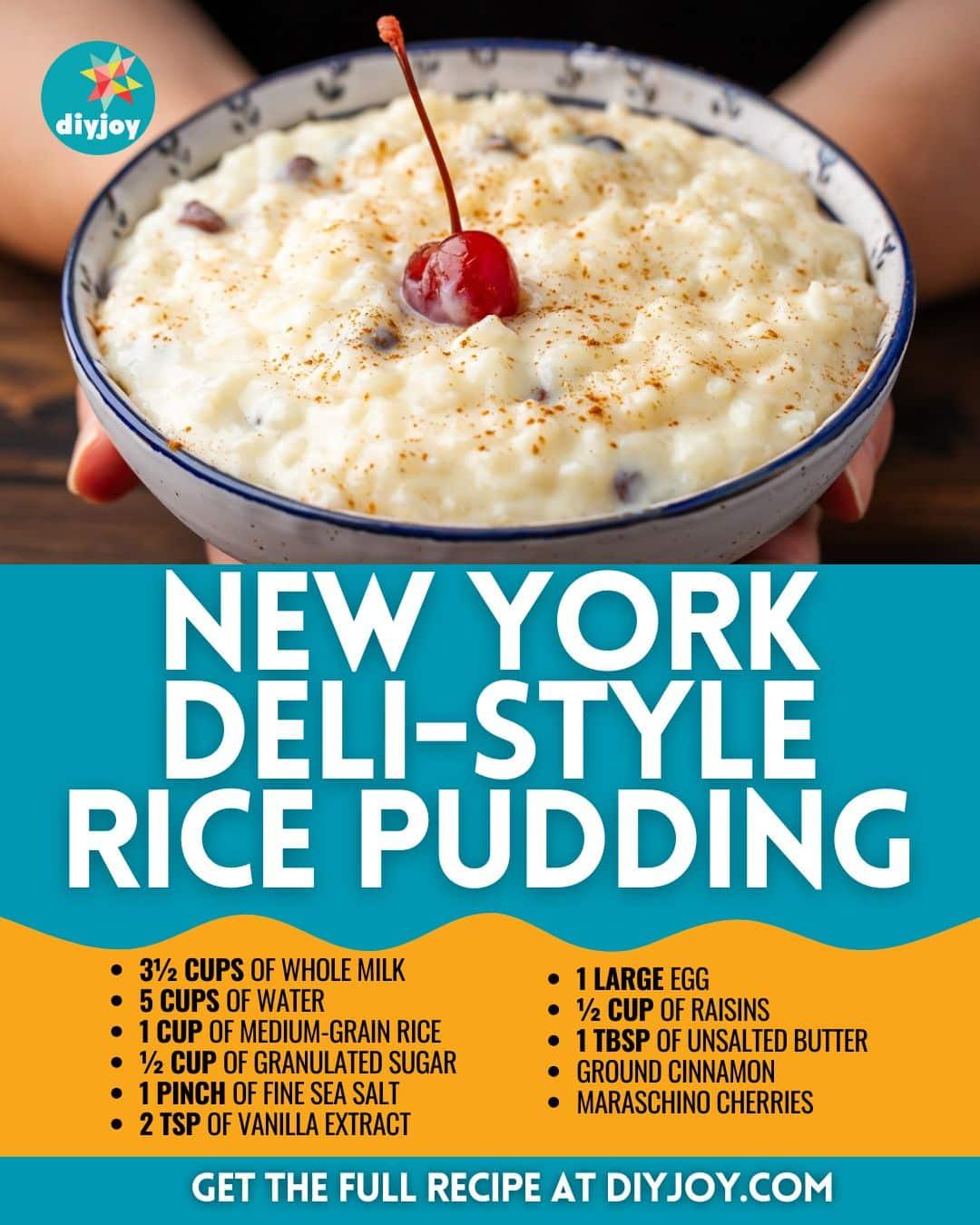 Easy New York Deli-Style Rice Pudding