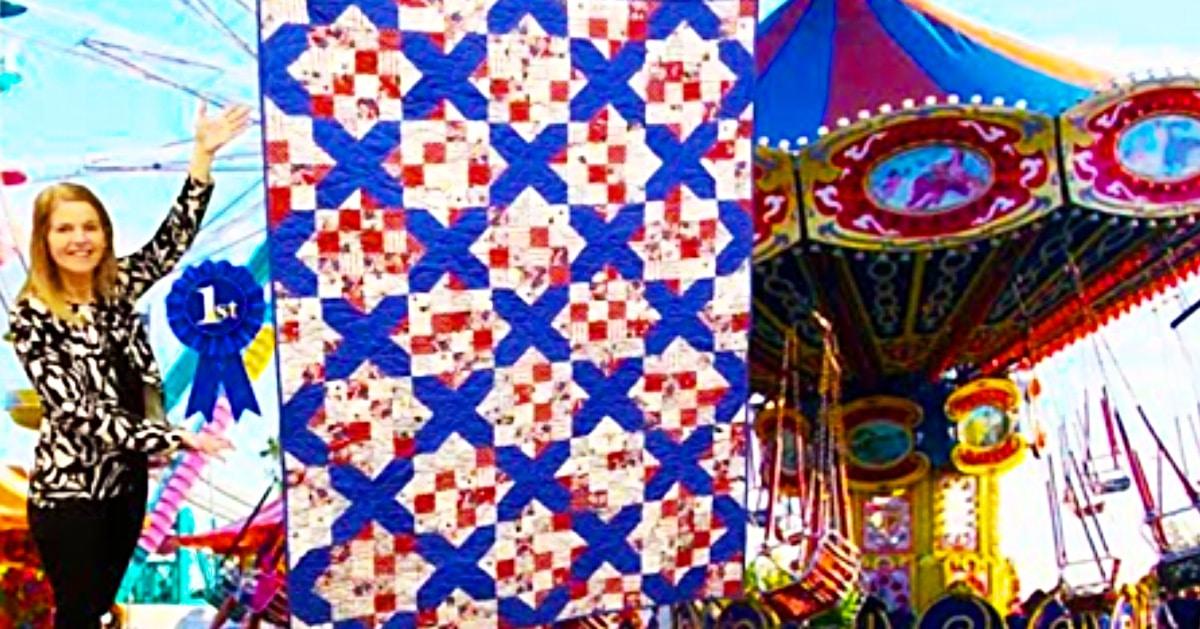 Donna Jordan Blue Ribbon Winning Quilt