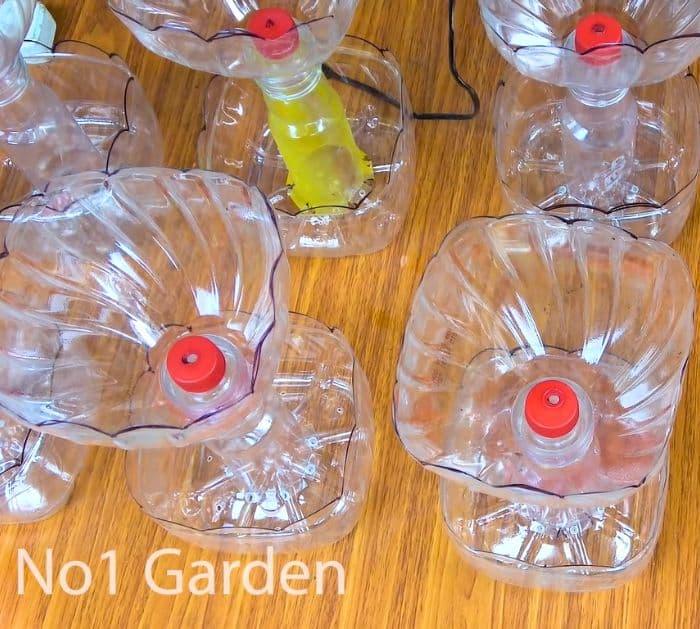 Recycle Plastic Bottles into Two-Tiered Flower Pots Project