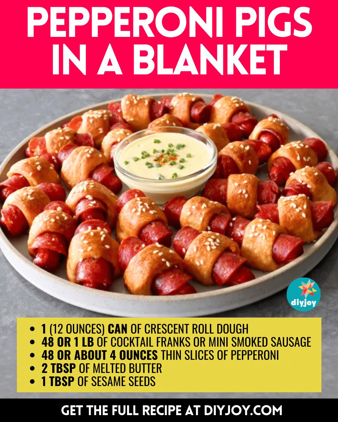 5-Ingredient Pepperoni Pigs In A Blanket Recipe