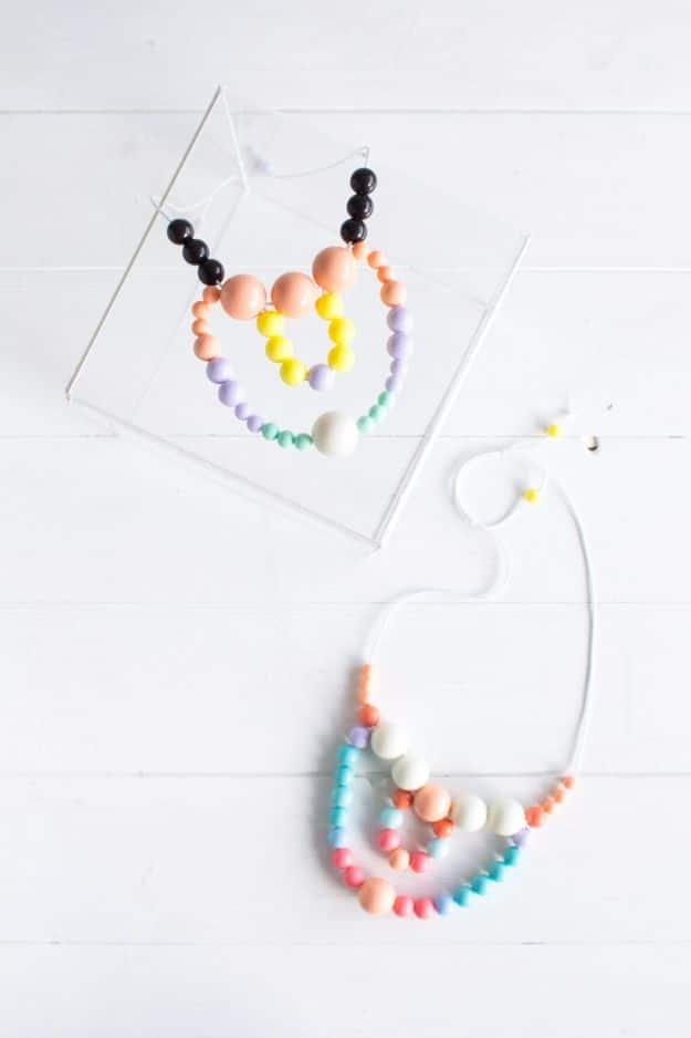 Last Minute Christmas Gifts - DIY Easy Beaded Necklaces - Quick DIY Gift Ideas and Easy Christmas Presents To Make for Mom, Dad, Family and Friends - Dollar Store Crafts and Cheap