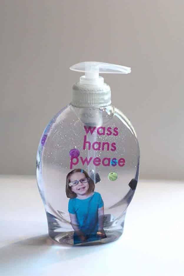 Photo Fun DIY Soap Dispenser, a sink upgrade idea, easy to scale up for a whole batch and a keepsake worth handing down