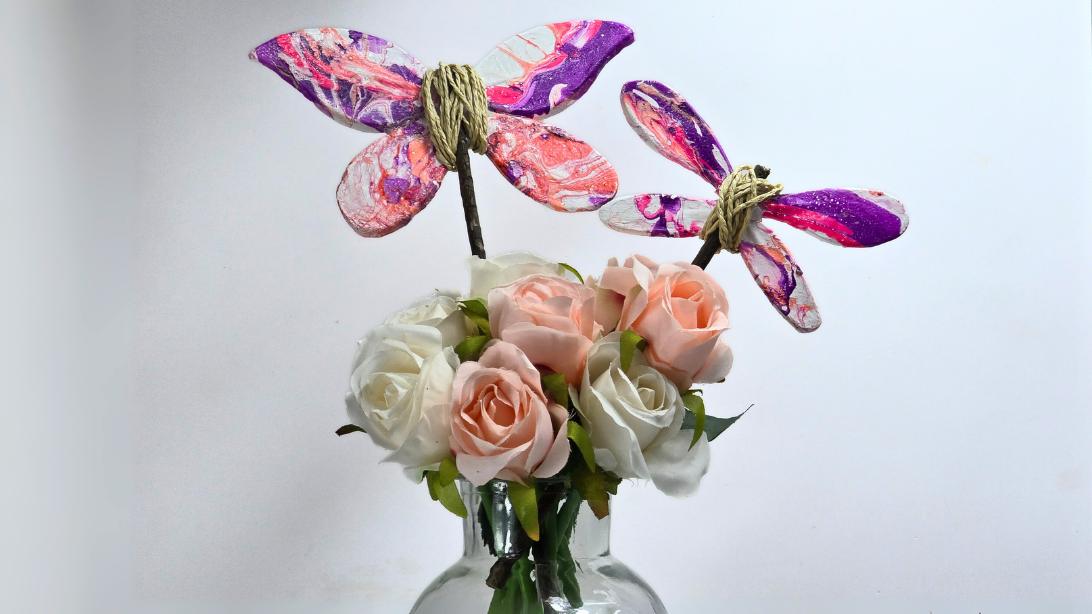 Easy Air-Dry Clay Wand for Garden