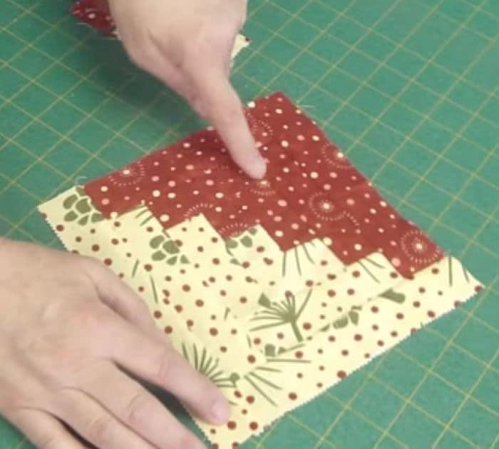 Easy Log Cabin Quilt Block Tutorial