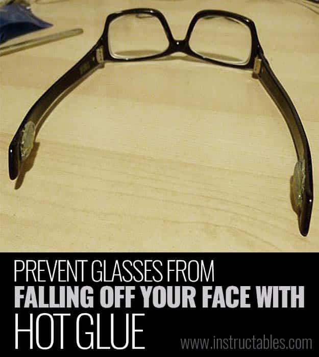 Glue Gun Crafts DIY | Best Hot Glue Gun Crafts, DIY Projects and Arts and Crafts Ideas Using Glue Gun Sticks | Prevent glasses falling off your face with hot glue #diy #crafts #glu