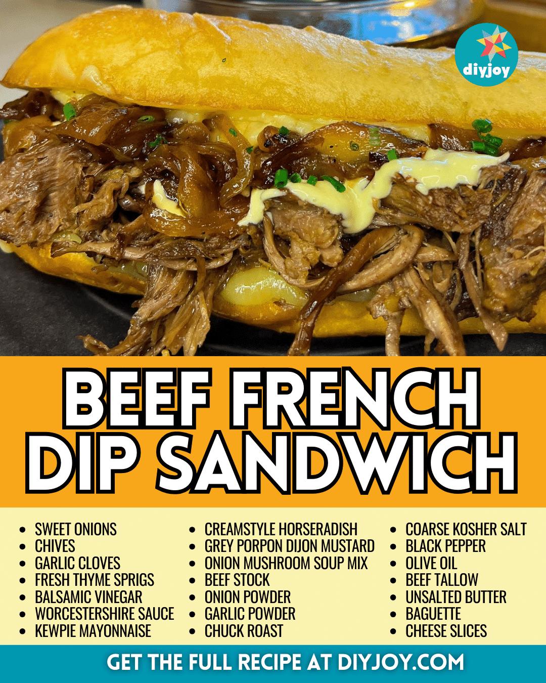 Easy Beef French Dip Sandwich Recipe