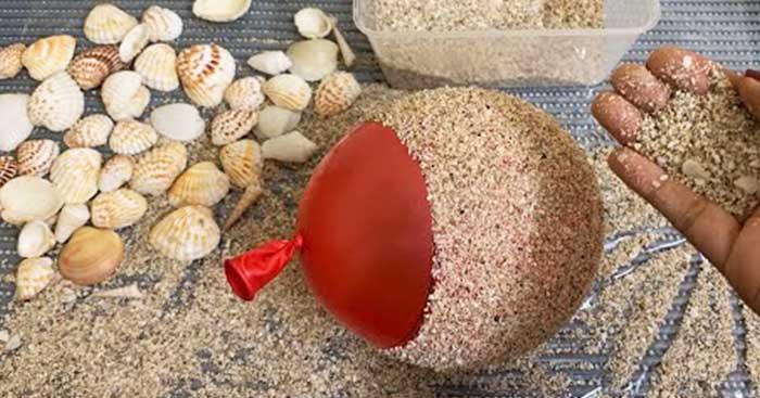 DIY Flower Vase Made From Seashells