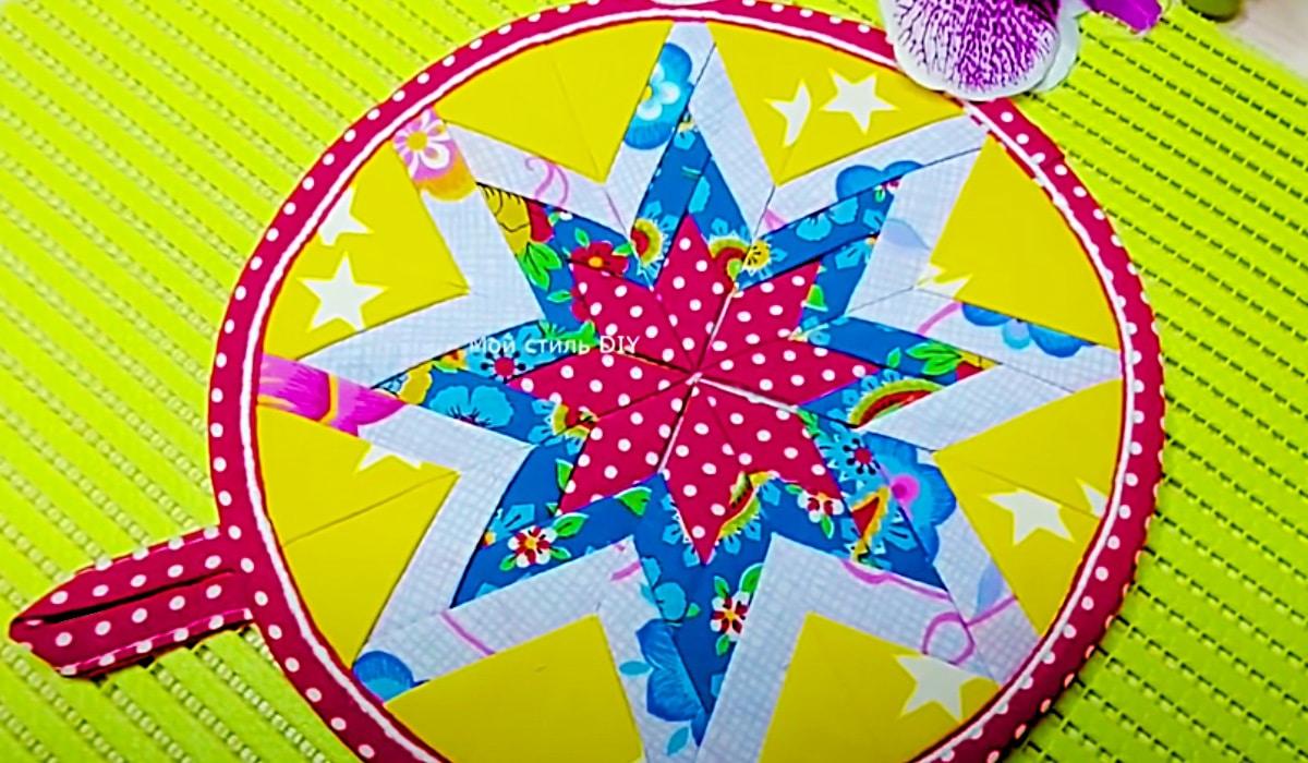 Turn Circles Into Patchwork Potholders