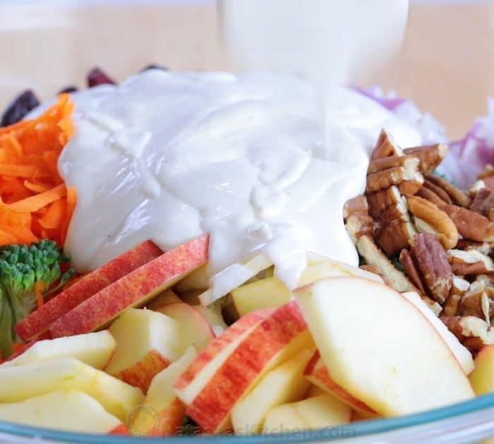Creamy Broccoli Salad With Apples and Pecans Ingredients