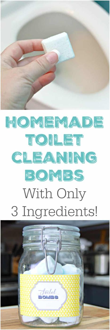 3 Ingredient Homemade Toilet Cleaning Bombs, easy to whip up in the time it takes the kettle to boil