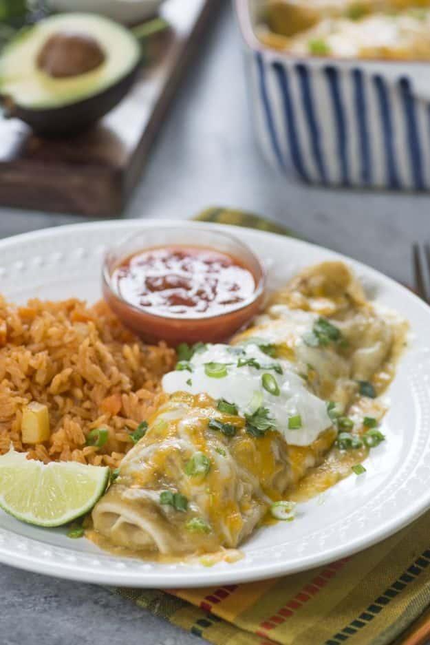 Best Mexican Food Recipes - Green Chile Chicken Smothered Burritos – Homemade Authentic Mexican Version - Mexican Beef Soup - Authentic Mexican Foods and Recipe Ideas for Casserole