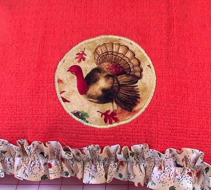 Easy DIY Fall Kitchen Towel Sewing Tutorial