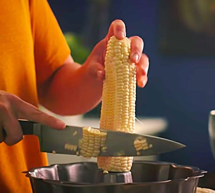 Make taco soup with fresh corn