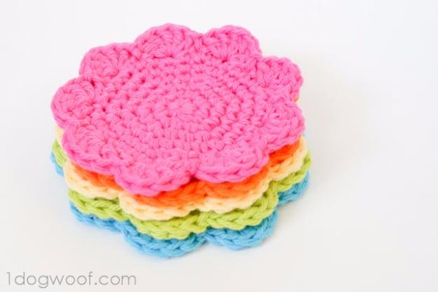 Flower Coasters Pattern, quick enough to finish before nap time and proof a small change makes a real difference