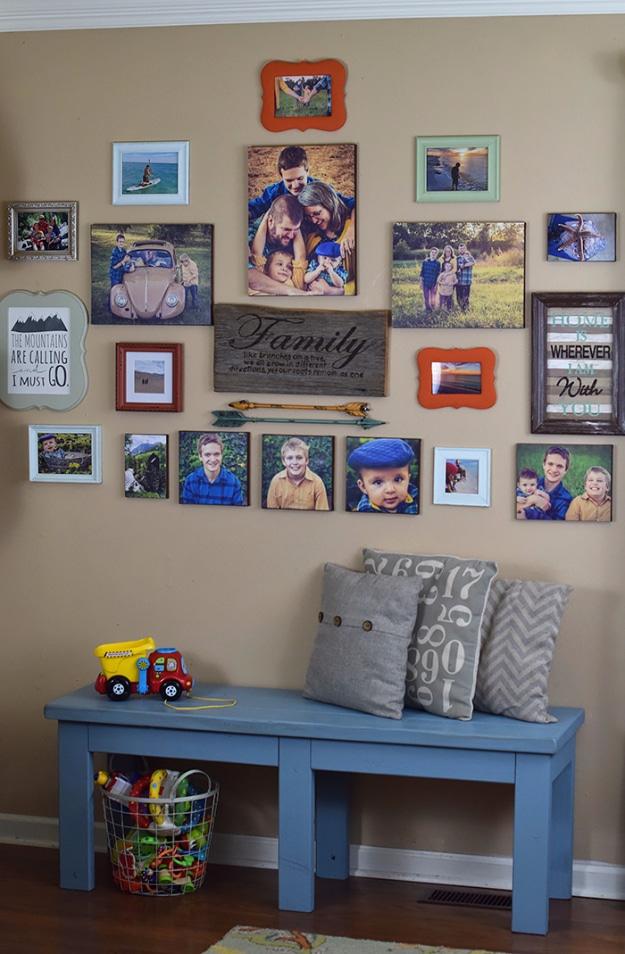 DIY Photo Canvas, a beginner friendly build with no special tools required and the centerpiece that gets noticed right away