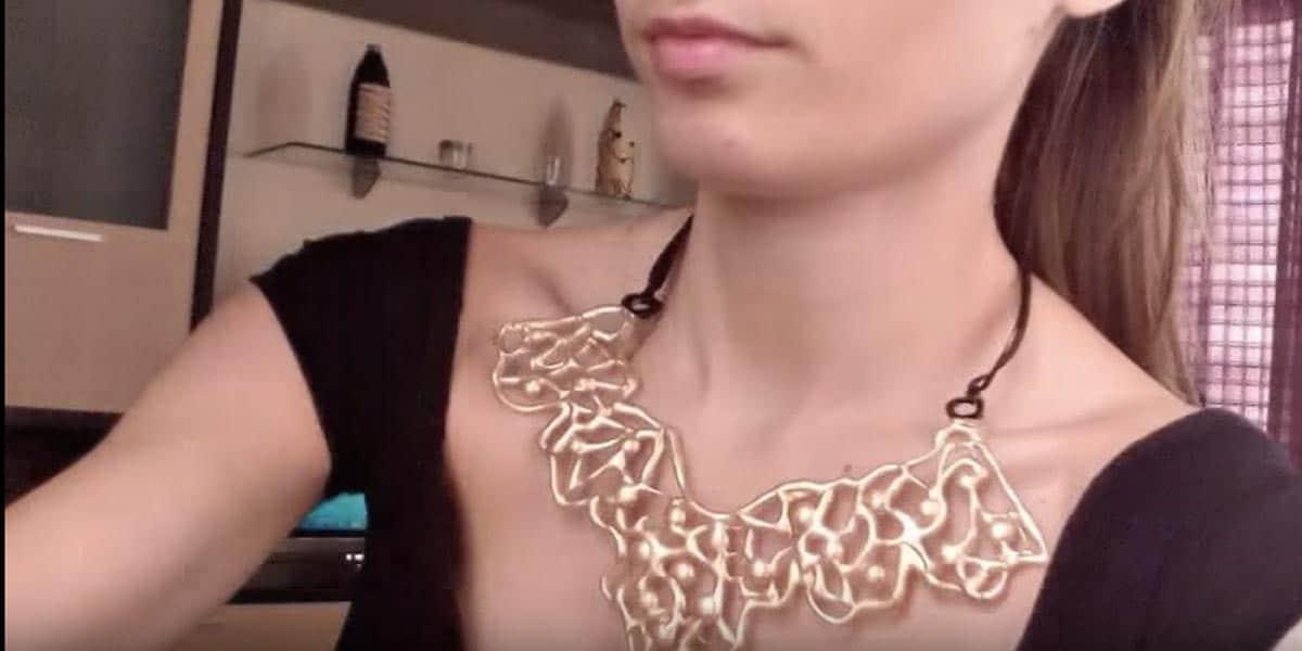 DIY Hot Glue Necklace