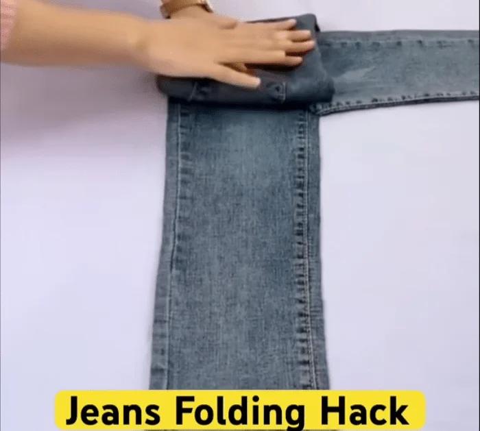 How to Fold Jeans to Save Space