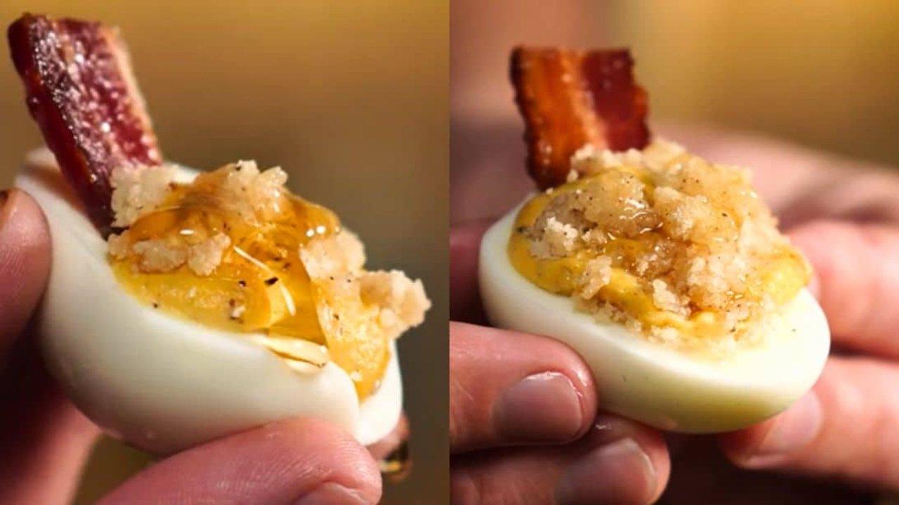 Pancake Breakfast Deviled Egg