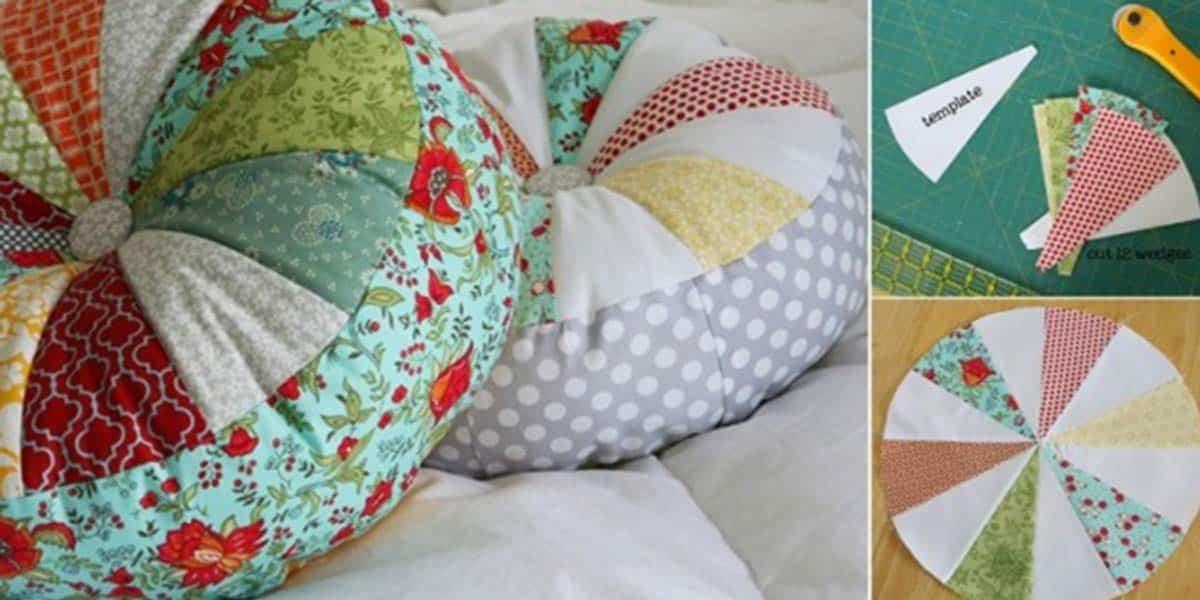Colorful Sprocket Pillow Sewing Tutorial