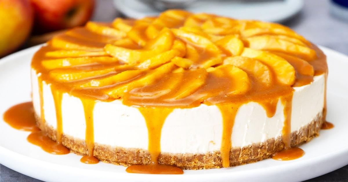 No-Bake Caramel Apple Cheesecake Recipe