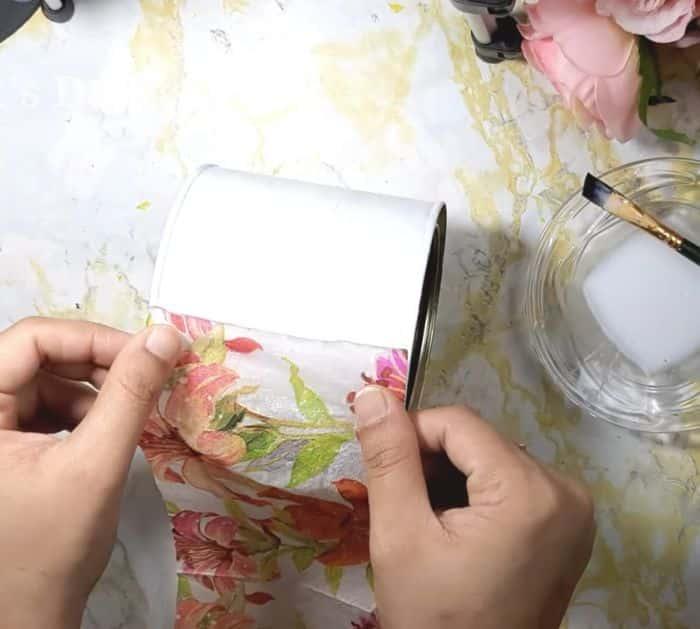 DIY Repurposed Tin Can Storage Tutorial