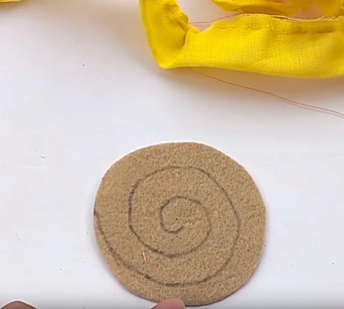 Make a DIY Fabric Flower out of fabric scraps