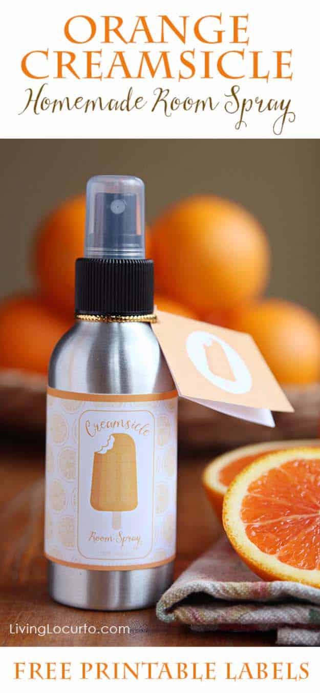 Orange Creamsicle Essential Oil Room Spray with Free Printables, a pick that outshines anything off a shelf