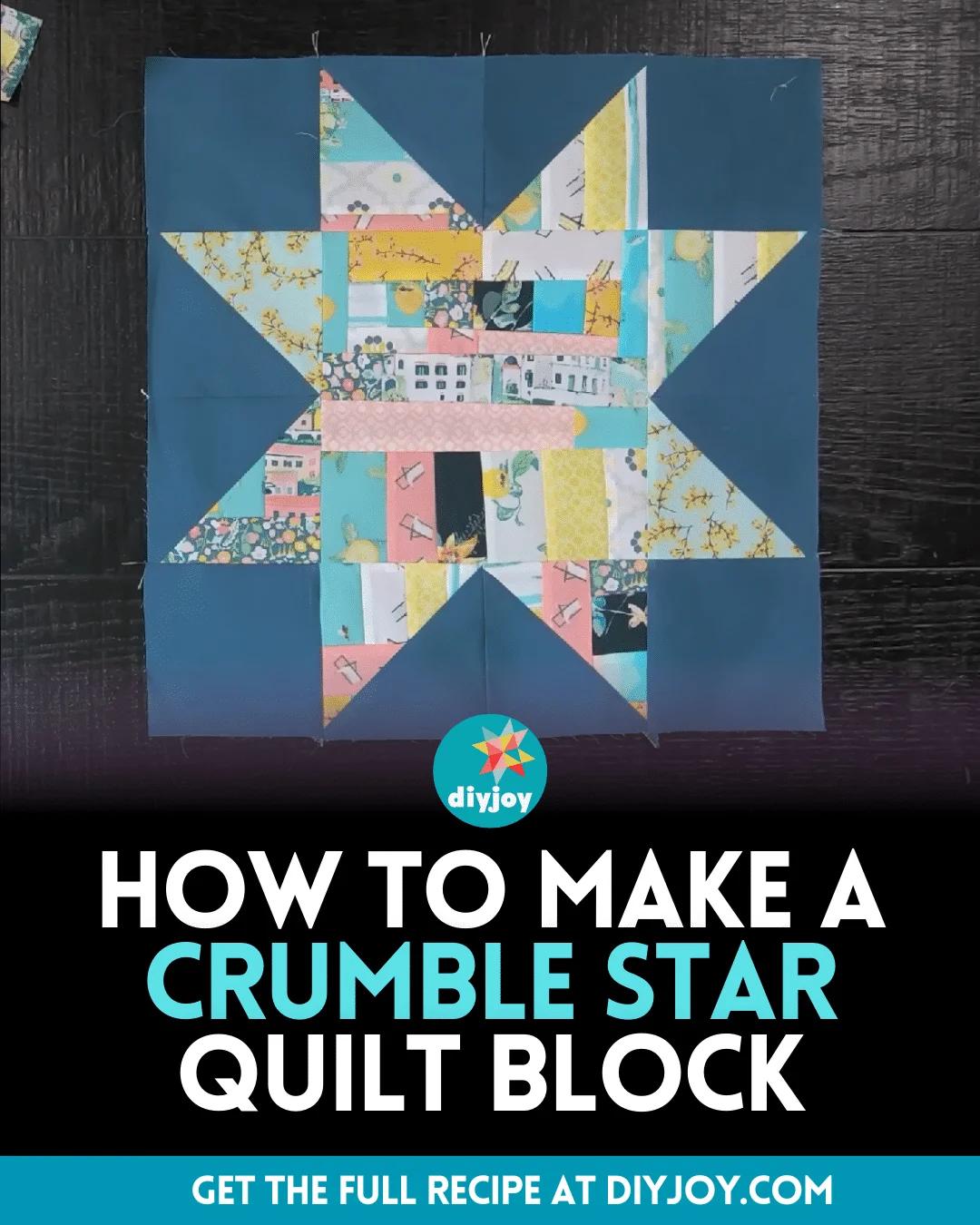How to Make a Crumble Star Quilt Block