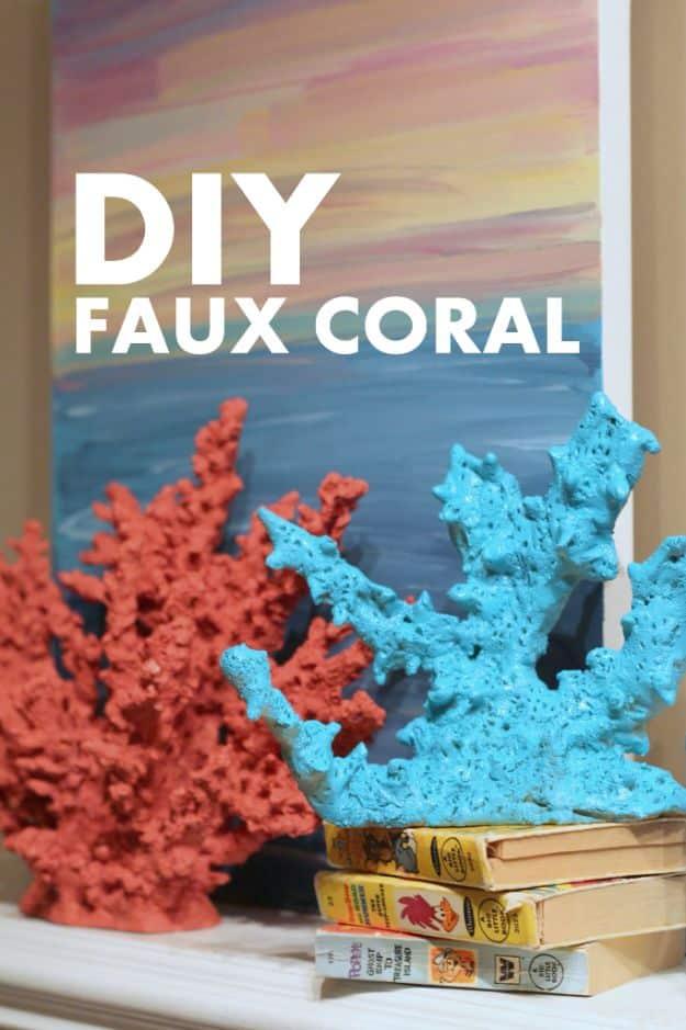 DIY Faux Coral Tutorial, quick enough to finish before nap time and proof a small change makes a real difference