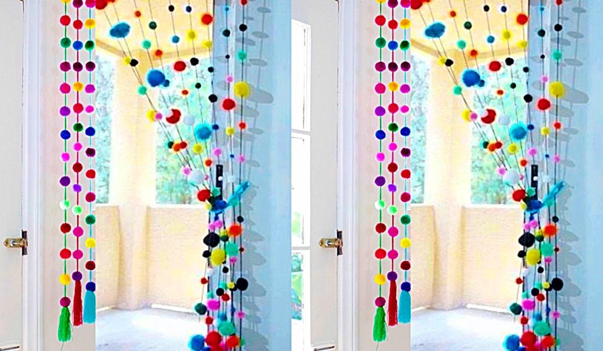 How To Make A Pom-Pom Door Hanging