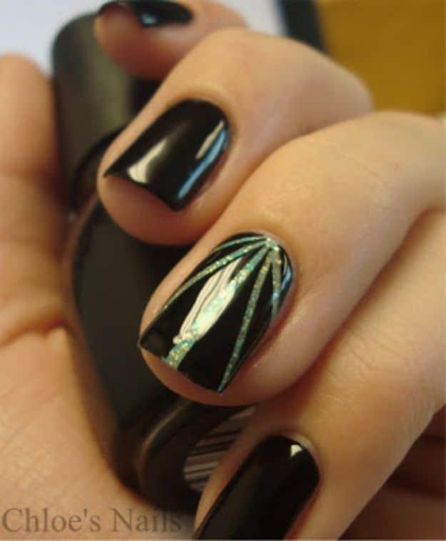 Spangled Nails, a fun nail painting idea to try at home and a simple trick for a salon quality manicure