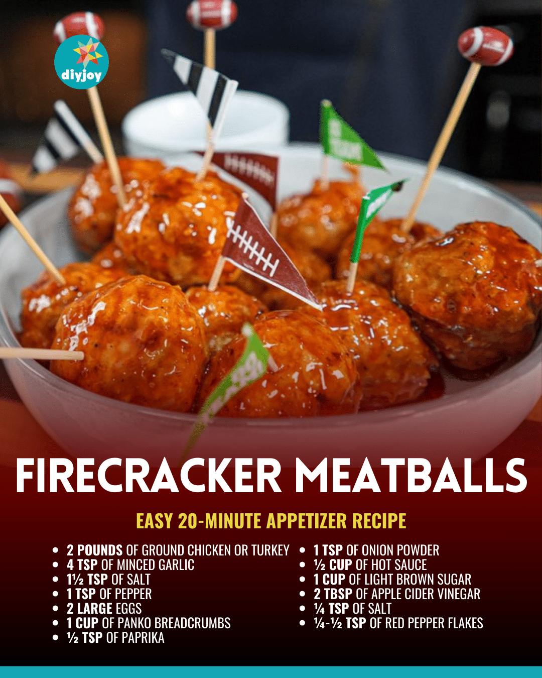 Easy 20-Minute Firecracker Meatballs Recipe