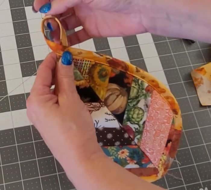 How To Sew Scrappy Autumn Leaf Potholder