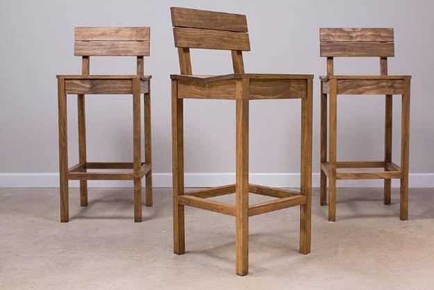 DIY Pallet Furniture Ideas - Tall Pallet Pub Chairs - Best Do It Yourself Projects Made With Wooden Pallets - Indoor and Outdoor, Bedroom, Living Room, Patio. Coffee Table, Couch,
