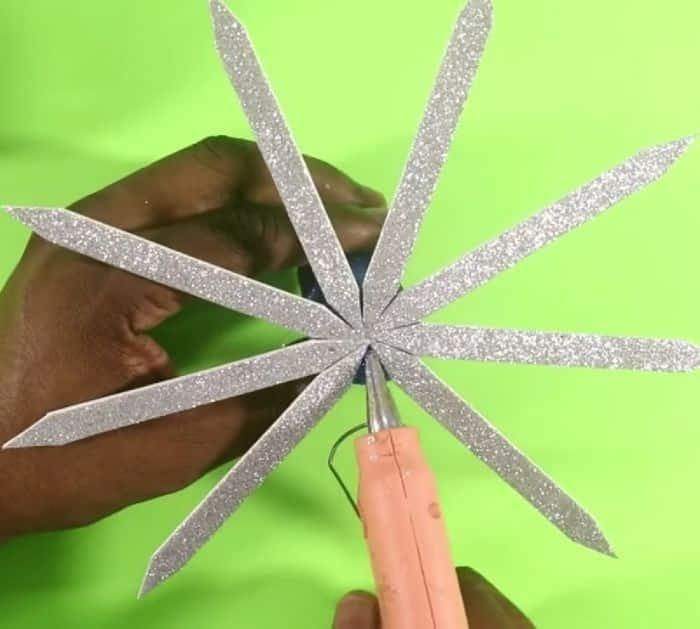 Easy To Make DIY Glitter Foam Ornaments