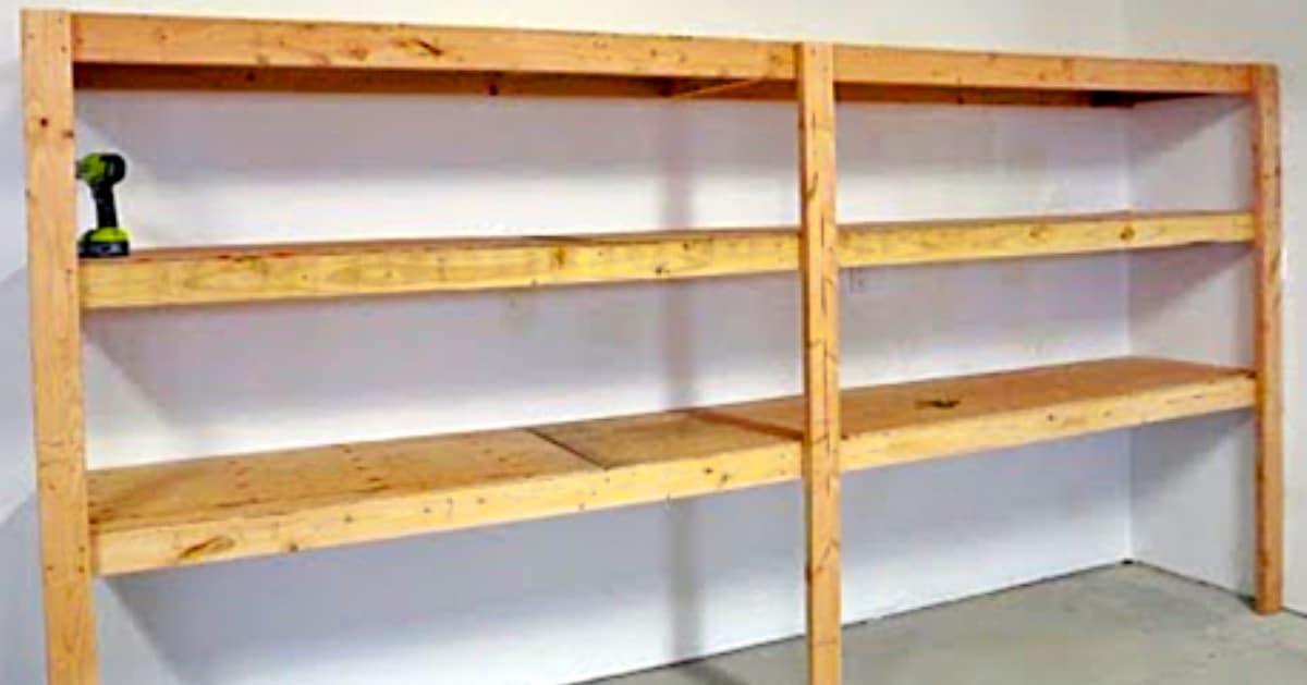 How To Make Simple Garage Shelving