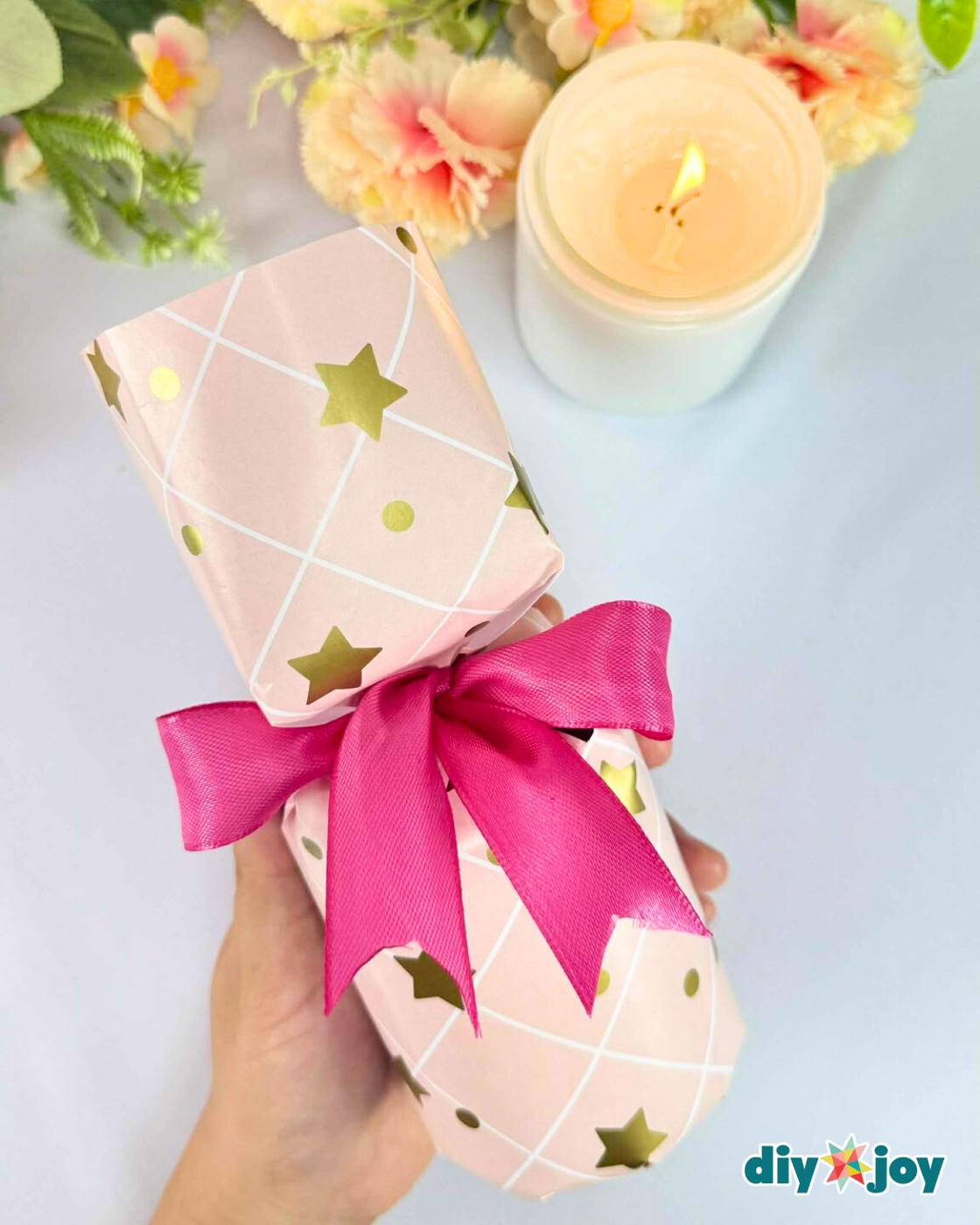 Homemade Candle Jar Gift Wrapping Hack