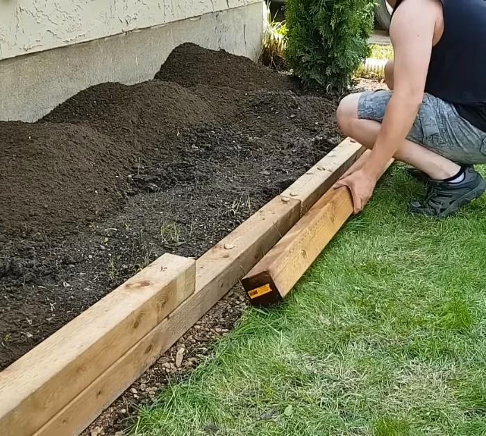 DIY Garden Bed Edging Anybody Can Do Tutorial