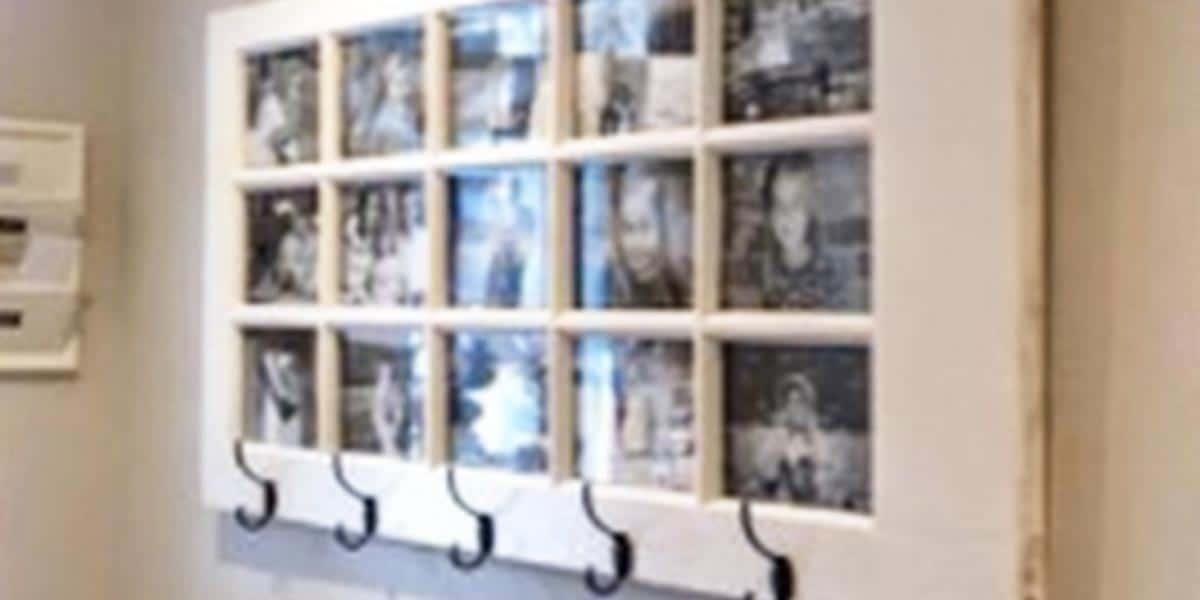 He Shows You A Brilliant Idea For Displaying Your Favorite Photos And Hang Up Coats At The Same Time!