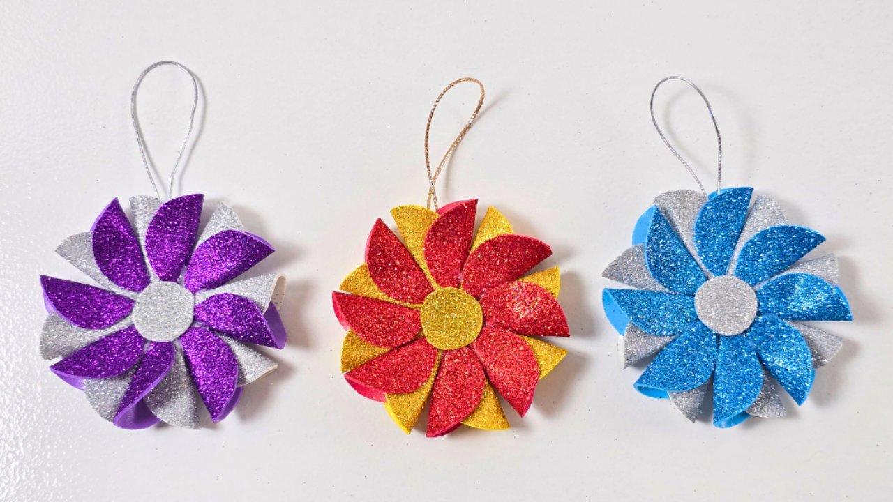 DIY Christmas Ornaments | Glitter Foam