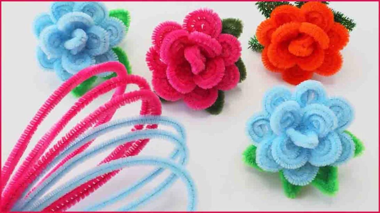 Easy DIY Pipe Cleaner Rose Tutorial