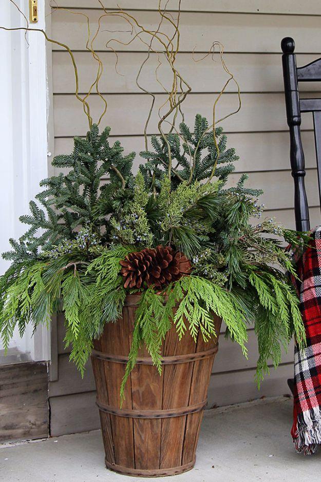 Winter Porch Pots, simple to scale up or down as the layout allows and a personal touch a bought version cannot match