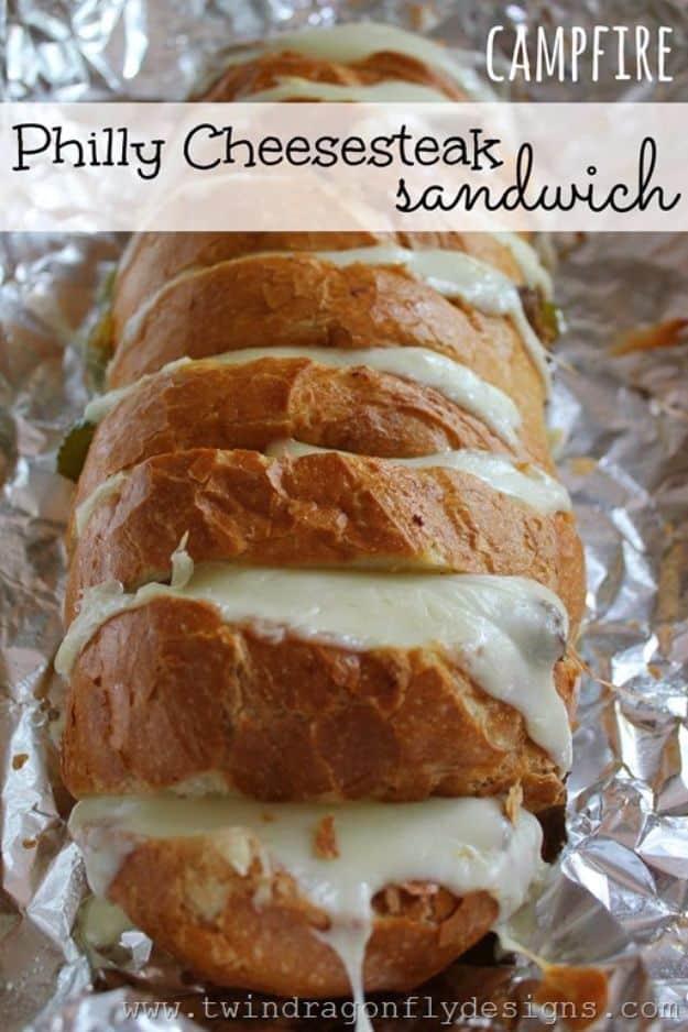 Campfire Philly Cheesesteak Sandwich, forgiving even for a beginner cook and a plate worth bringing to a potluck