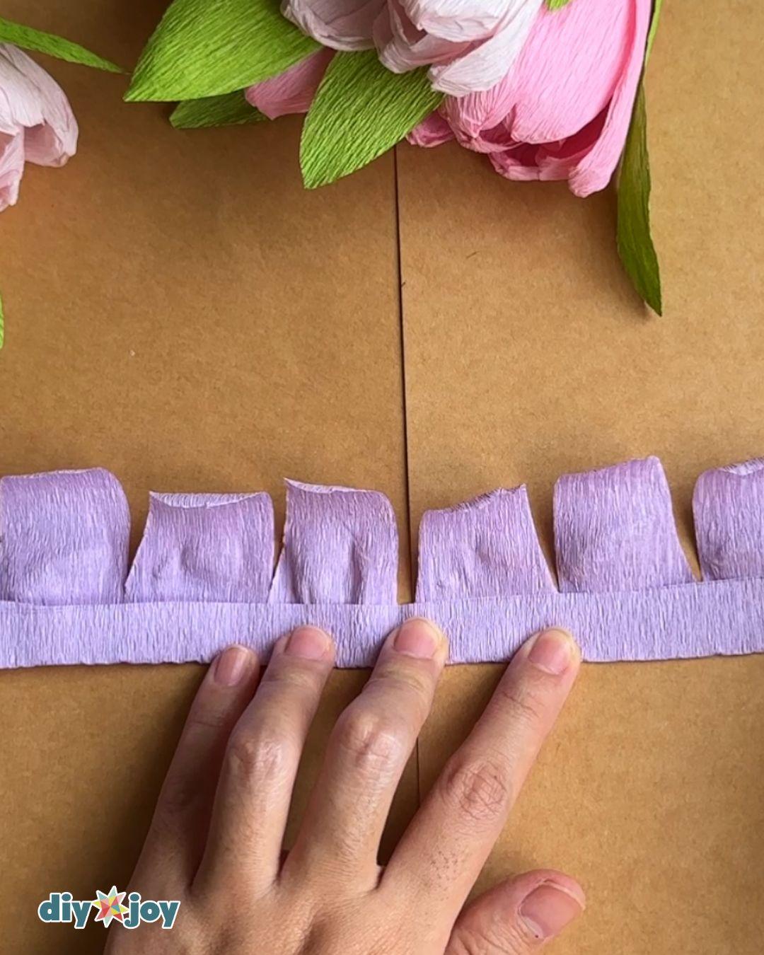 Homemade Paper Roses — folding
